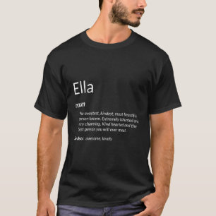 Camiseta Ella É Kind Heed Name Definition Ella