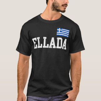 Camiseta Ellada Grécia Flag Família Grega