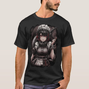 Camiseta Ellen Joe ZZZ Cabelo Preto Realces Vermelhos Capuz