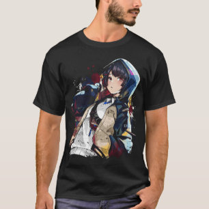 Camiseta Ellen Joe ZZZ Tesoura de Cauda de Tubarão Fantasia