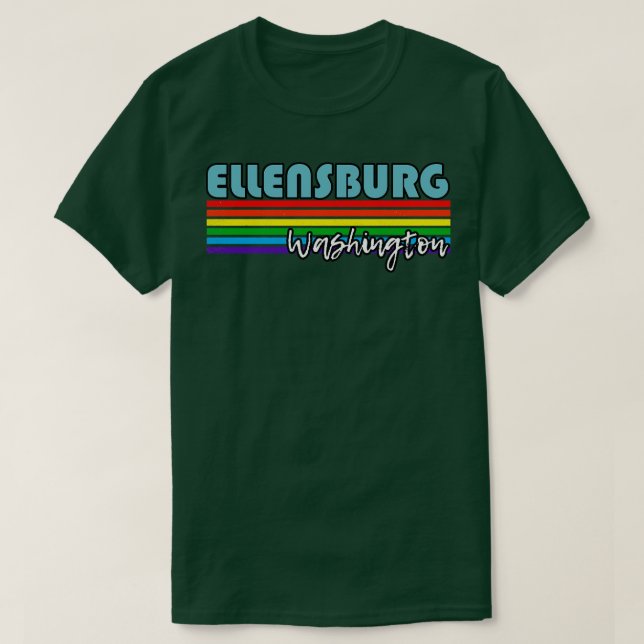 Camiseta Ellensburg Washington Pride Ellensburg Gift LGBT (Frente do Design)