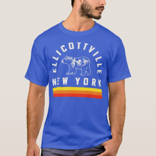 Camiseta Ellicottville New York Souvenir Retro Vintage Stri