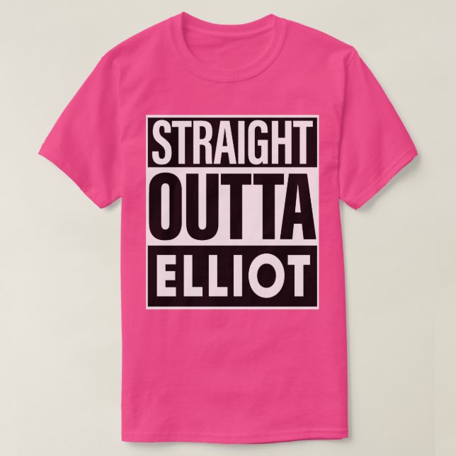 Camiseta Elliot Name Hetero Outta Elliot (Frente do Design)