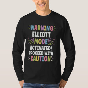 Camiseta ELLIOTT Nome Personalizado Divertido Fofo ELLIOT P