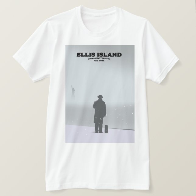 Camiseta Ellis Island New York NYC (Frente do Design)