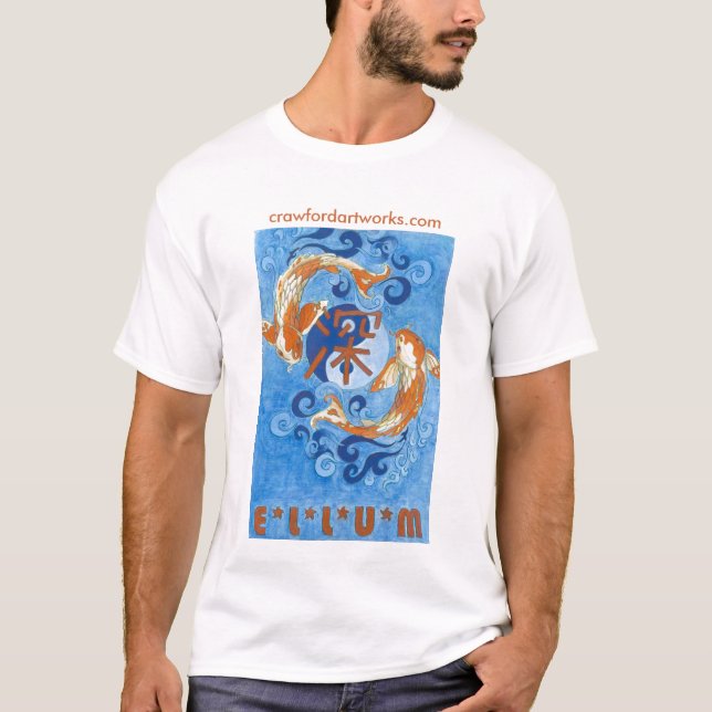 Camiseta Ellum profundo Koi (Frente)