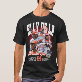 Camiseta Elly de La a arte dos fãs do jogador de beisebol m