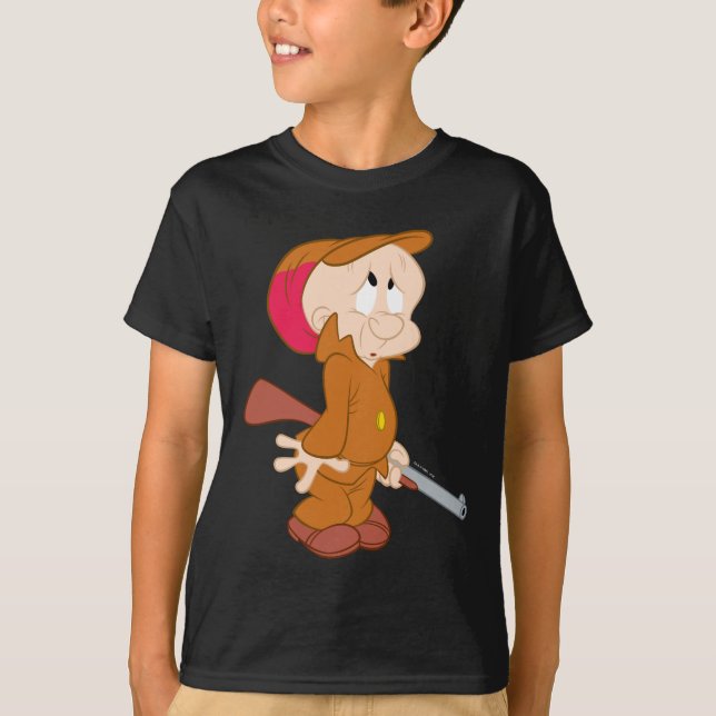 Camiseta ELMER FUDD™ | Posologia Assustada (Frente)