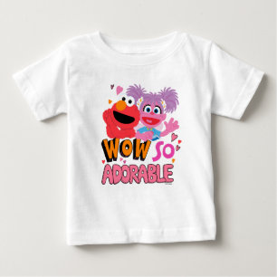 Camiseta Elmo & Abby   Wow Tão Adorável