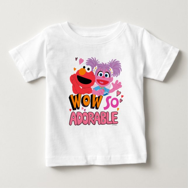 Camiseta Elmo & Abby | Wow Tão Adorável (Frente)