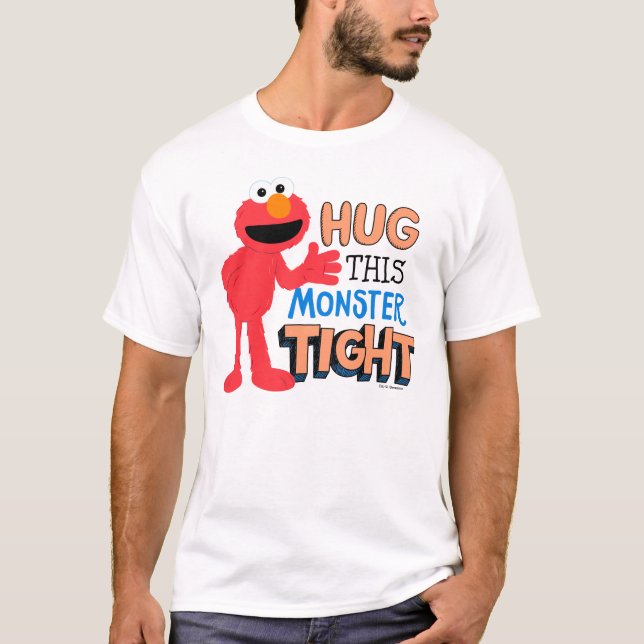 Camiseta Elmo | Abrace esse monstro bem forte (Frente)