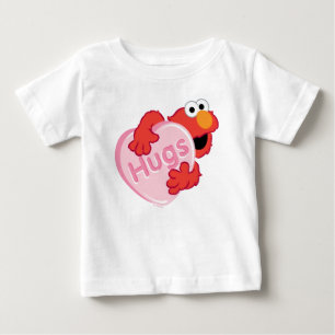 Camiseta Elmo "Abraços", Namorados Cardíaco Doce