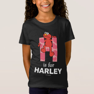 Camiseta Elmo Alfabeto C Corações