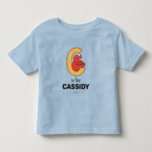 Camiseta Elmo Alfabeto C Laranja