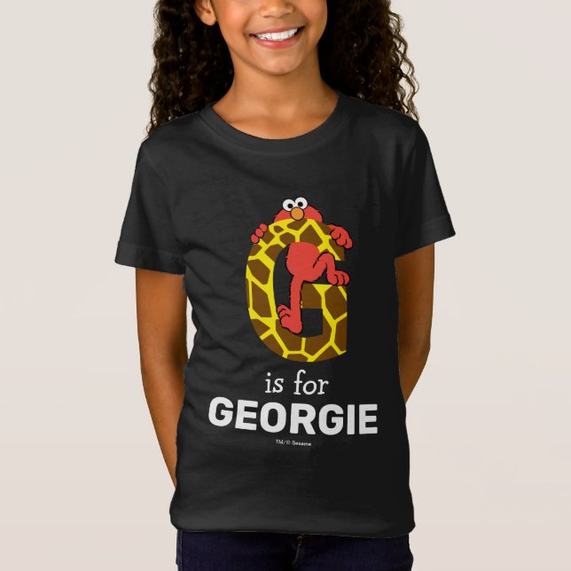 Camiseta Elmo Alfabeto | G Girafa (Frente)