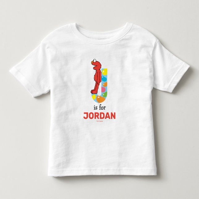 Camiseta Elmo Alfabeto | J Jelly Bean (Frente)