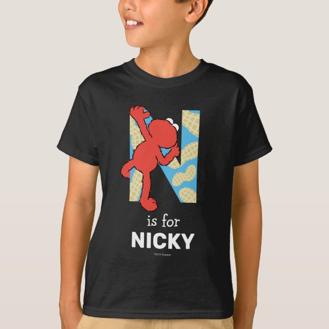 Camiseta Elmo Alfabeto | N Nozes (Frente)