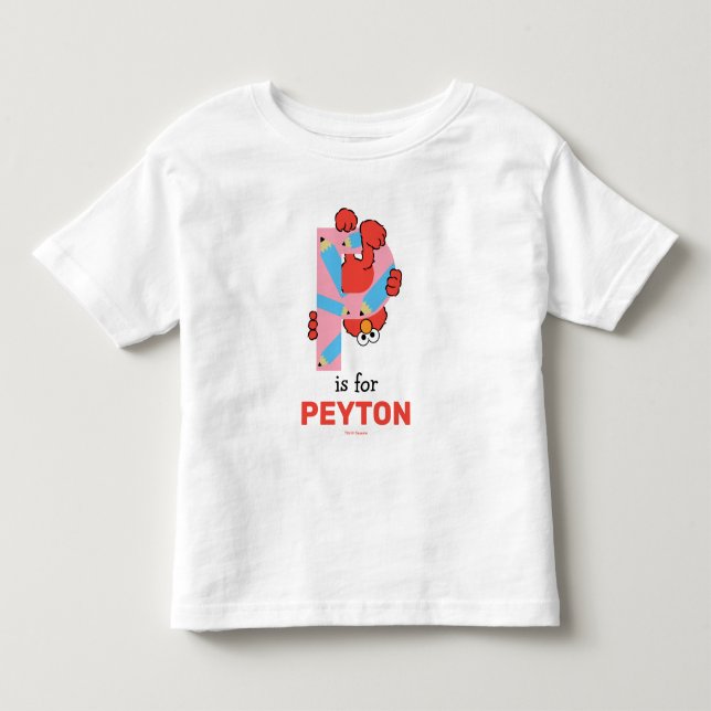 Camiseta Elmo Alfabeto | P Lápis (Frente)