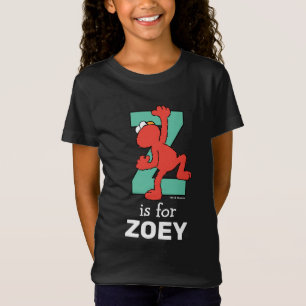 Camiseta Elmo Alfabeto   Z Azul-petróleo