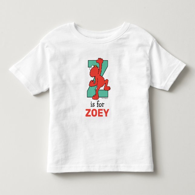 Camiseta Elmo Alfabeto | Z Verde Água (Frente)