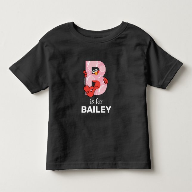 Camiseta Elmo Alphabet | B Bolhas (Frente)