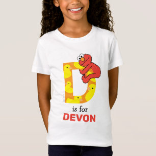 Camiseta Elmo Alphabet   D Pato
