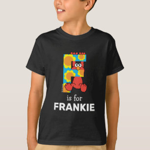 Camiseta Elmo Alphabet   F Flores
