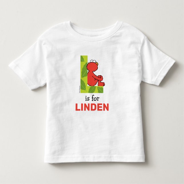 Camiseta Elmo Alphabet | L Folha (Frente)
