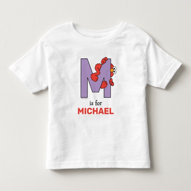 Camiseta Elmo Alphabet | M Roxo (Frente)