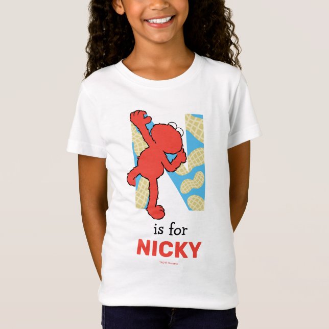 Camiseta Elmo Alphabet | N LOUCOS (Frente)