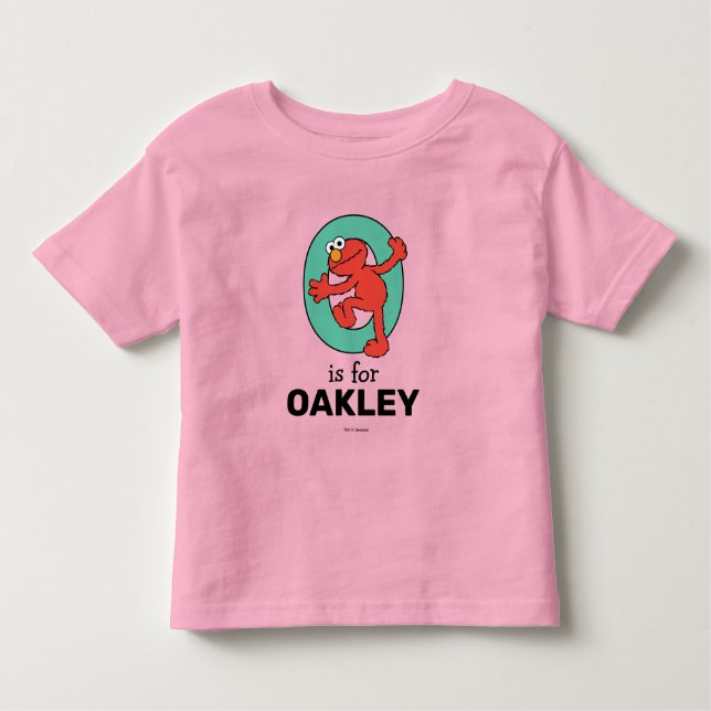 Camiseta Elmo Alphabet | O Teal (Frente)