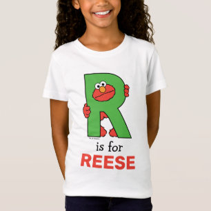 Camiseta Elmo Alphabet   R Verde
