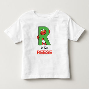 Camiseta Elmo Alphabet   R Verde