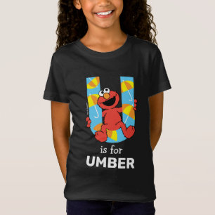 Camiseta Elmo Alphabet   U Guarda-chuva