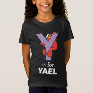 Camiseta Elmo Alphabet Y Roxo