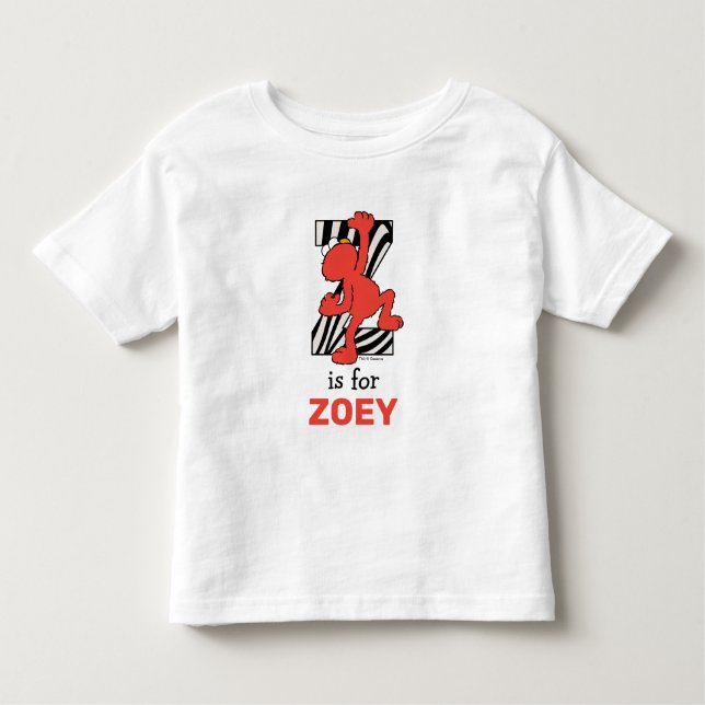 Camiseta Elmo Alphabet | Z Zebra (Frente)