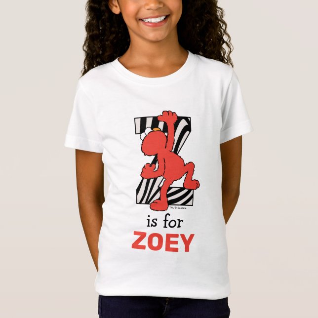 Camiseta Elmo Alphabet | Z Zebra (Frente)