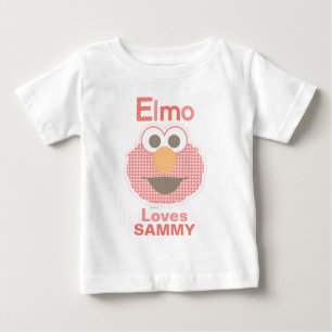 Camiseta Elmo ama você Adicione seu nome