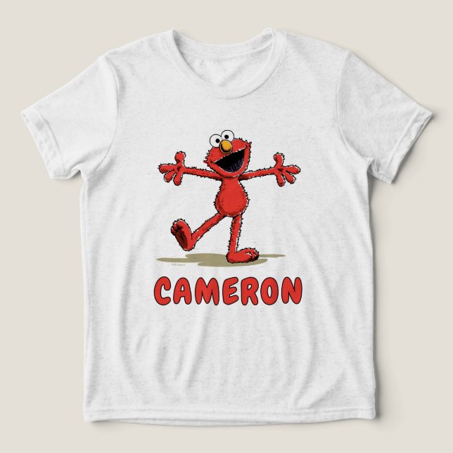 Camiseta Elmo antigo da Rua Sésamo (Design frontal)