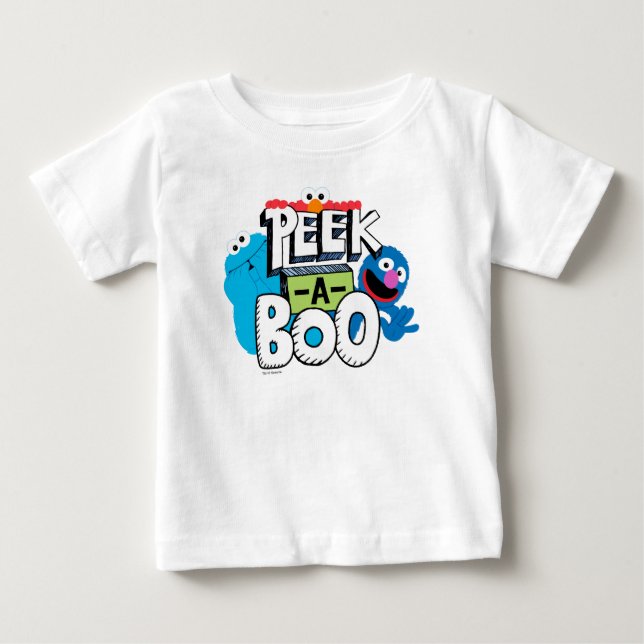 Camiseta Elmo, Cookie & Grover | Esconde-Esconde (Frente)