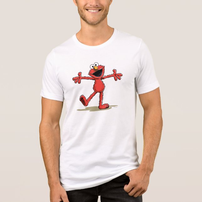 Camiseta Elmo do Sesame Street Vintage (Frente)