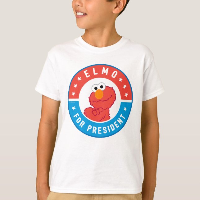 Camiseta Elmo para Presidente Crachá (Frente)