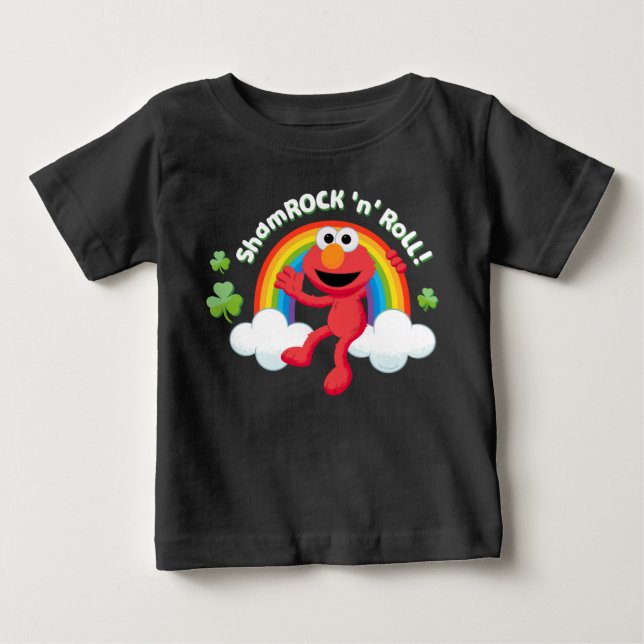Camiseta Elmo | Shamrock 'n' Roll Arco-íris (Frente)