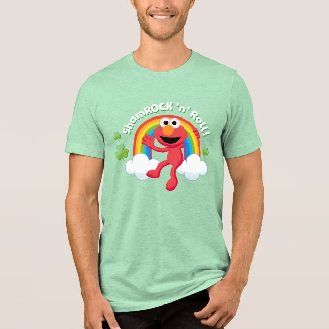 Camiseta Elmo | Shamrock 'n' Roll Rainbow (Frente)