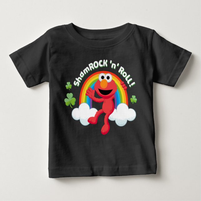 Camiseta Elmo | Shamrock 'n' Roll Rainbow (Frente)