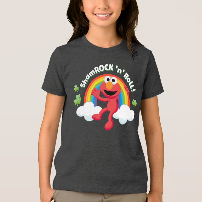 Camiseta Elmo | Shamrock 'n' Roll Rainbow (Frente)