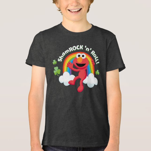 Camiseta Elmo | Shamrock 'n' Roll Rainbow (Frente)