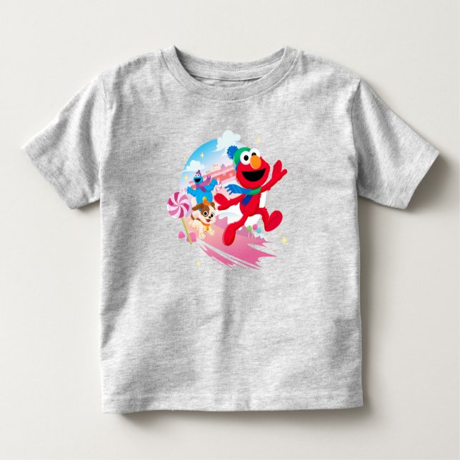 Camiseta Elmo, Tango & Cookie Monster | Melhor Natal Nunca (Frente)