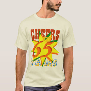 Camiseta Elogios a 65 anos de festa de aniversário