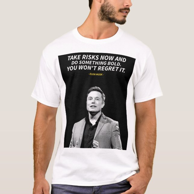 Camiseta Elon Musk quotes  (Frente)